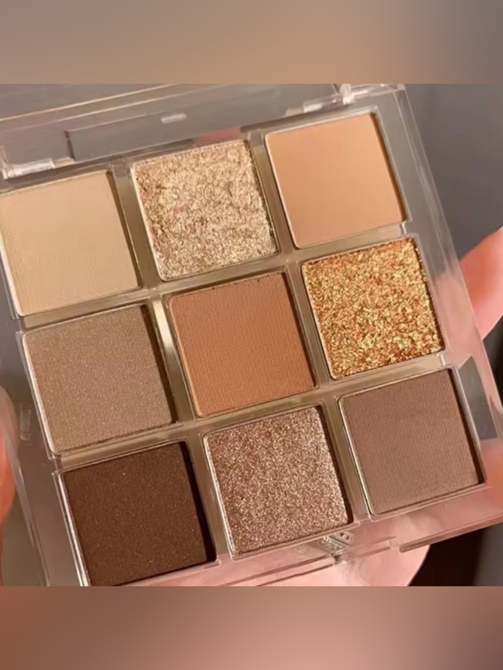 Kohl's 9-Pan Eyeshadow Palette — Gold, Brown & Tan Neutrals
